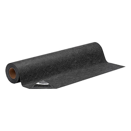 Entrance Mat, Polypropylene, 1/16 in Thick, Black, 3 ft W x 5 ft L