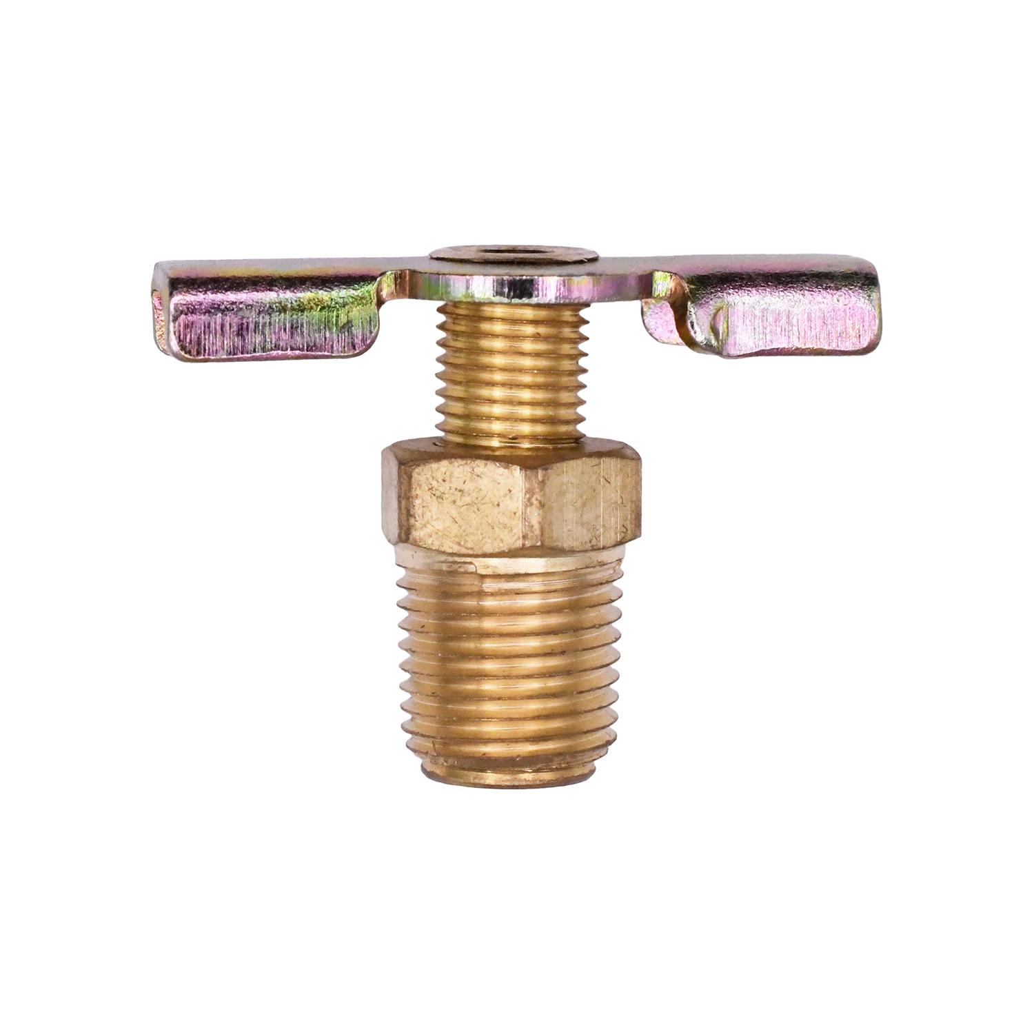 Brass External Seat Drain Cock Valve 1/8" Pipe