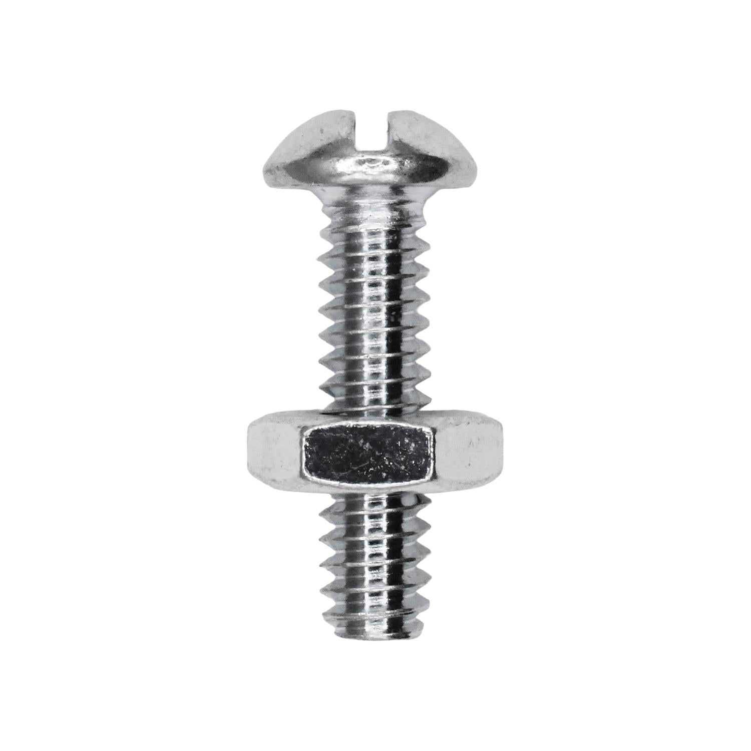 Round Head Stove Bolt with Hex Nut 3/16" x 3/4"