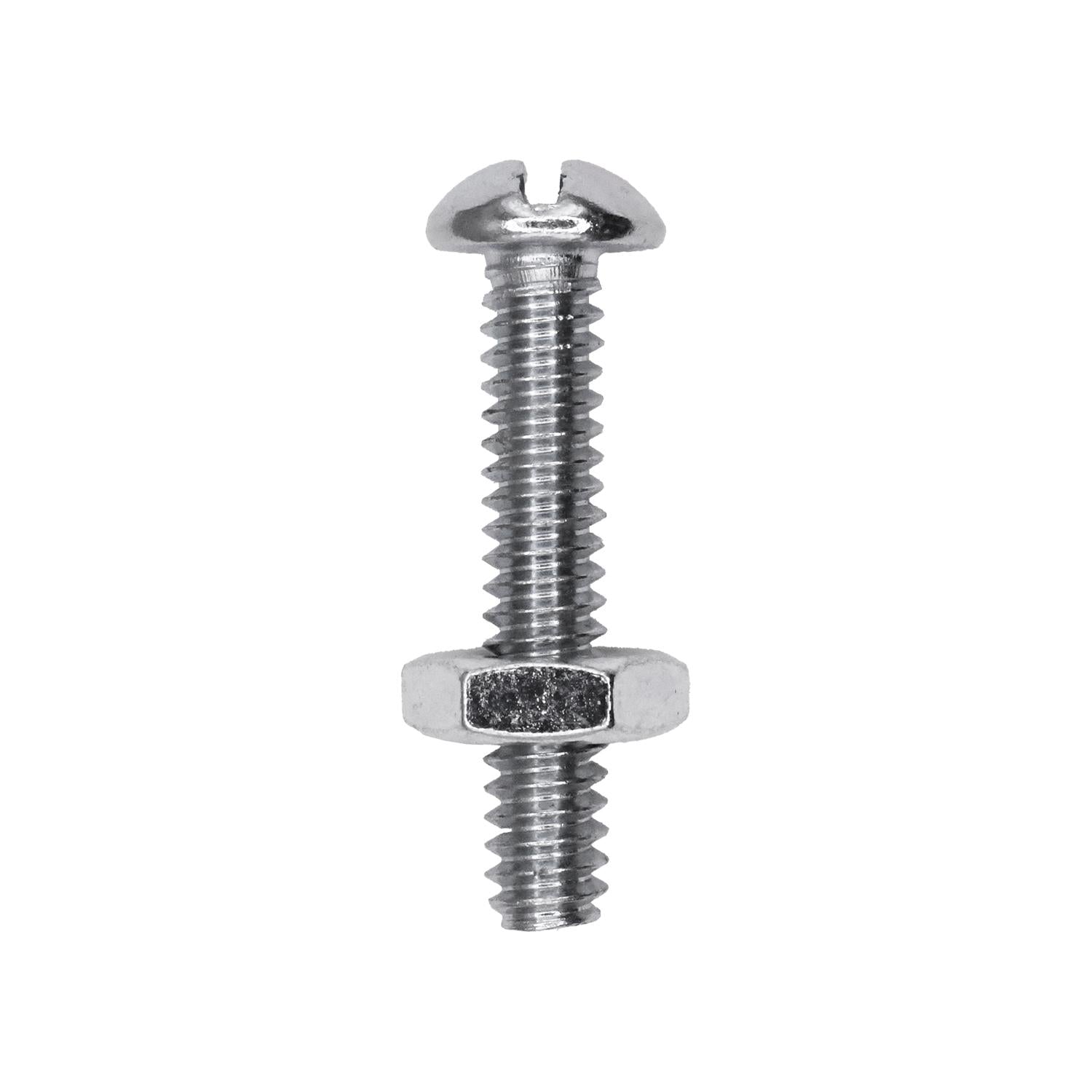 Round Head Stove Bolt with Hex Nut 3/16" x 1"