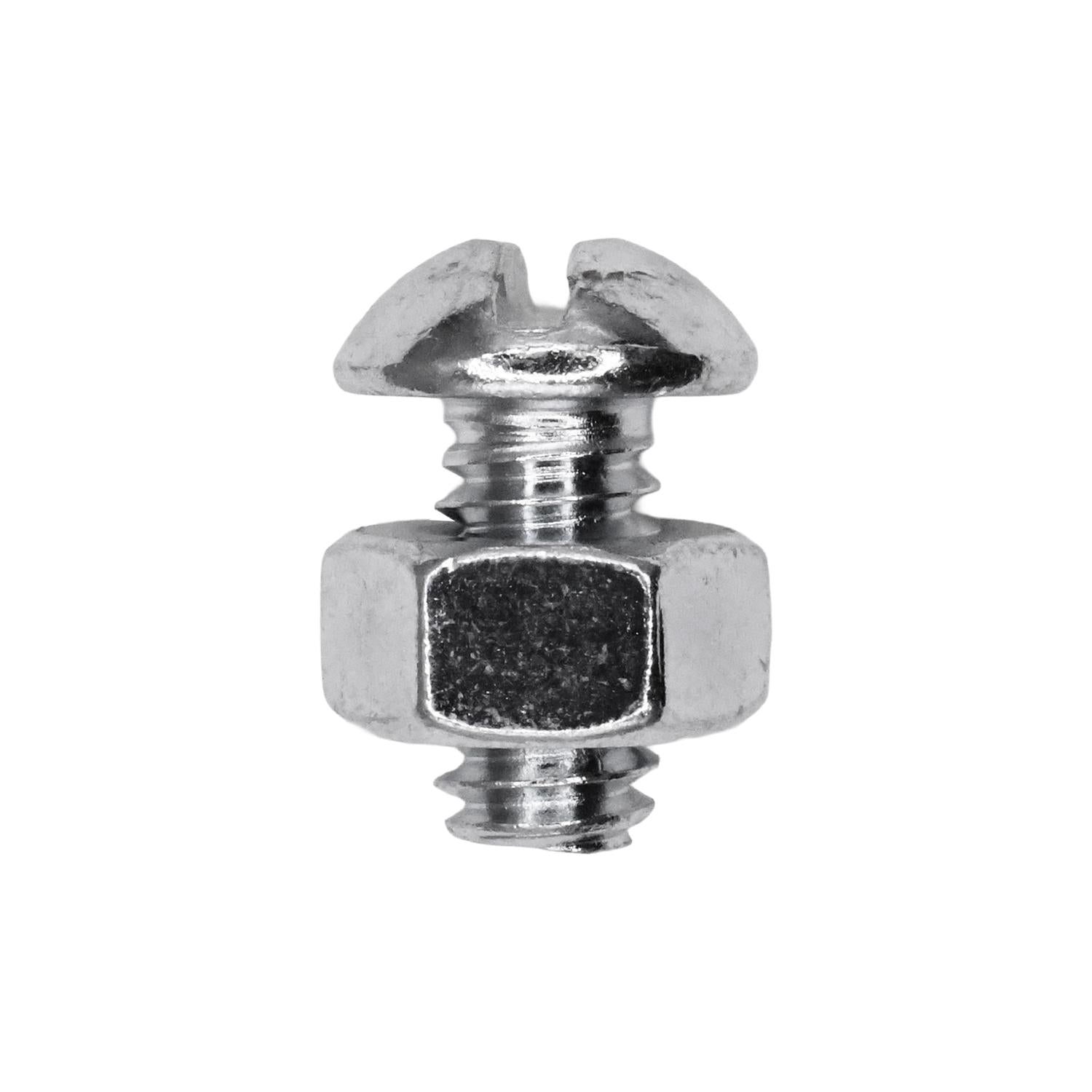 Round Head Stove Bolt with Hex Nut 1/4" x 1/2"