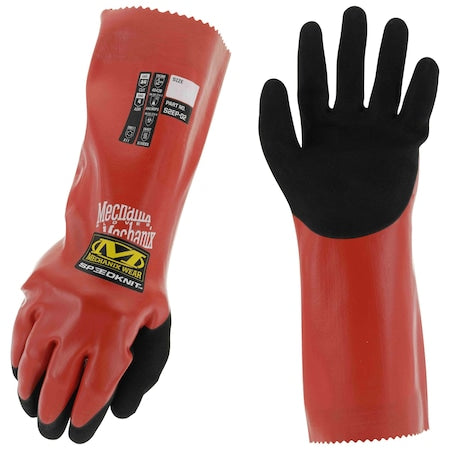 S2EP02 Chemical Resistant Gloves, HPPE, 15 in L, 1 in, Red, 10, 1 PR