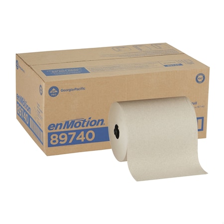 enMotion Hardwound Paper Towels, 1 Ply, Continuous Roll Sheets, 550 ft, Brown, 6 PK