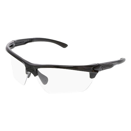 Dominator (DM3), Safety Glasses, MAX6 Anti-Fog, Polycarbonate Lens, Black Frame, Half Frame, 1 PR