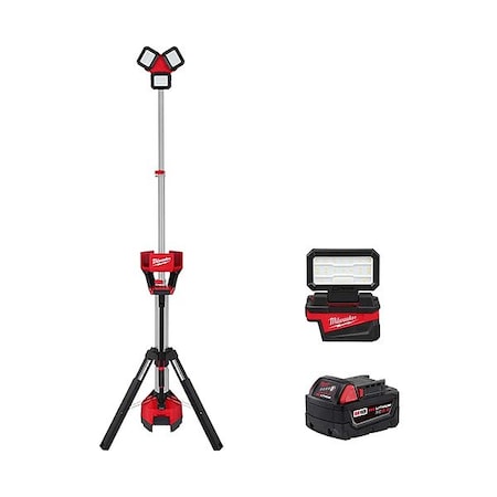 M18 Tower Light+ 5.0 Battery+Flood Light
