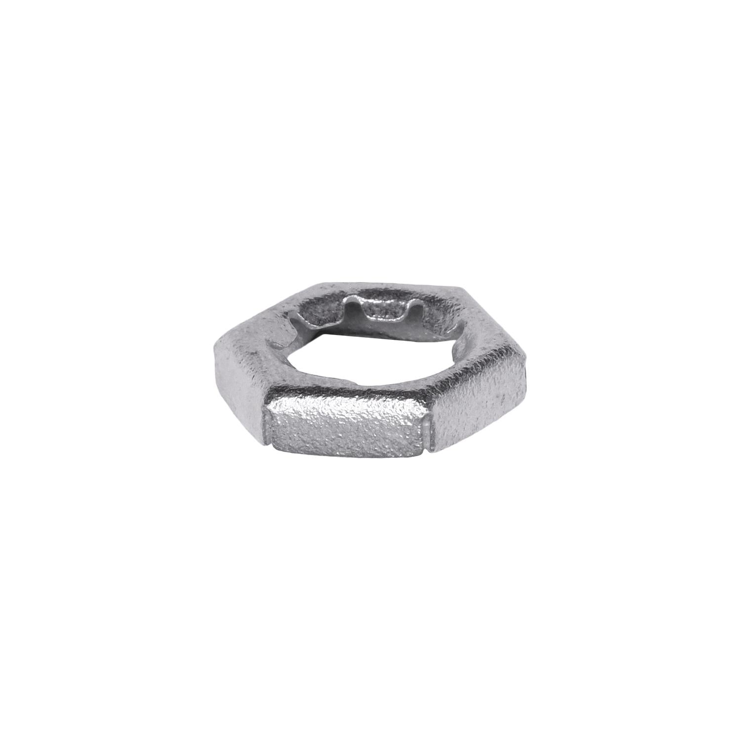 Hex Pal Nut 3/8"-24 Threads 9/16" Hex Zinc