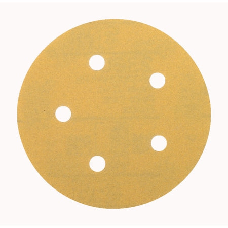 Paper Disc, 5" Dia, 5 Hole, Silicon Carbide, P400 Grit, Open Coat Type
