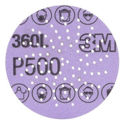 Abrasive Disc, 3 in Dia, Aluminum Oxide, P500 Grit