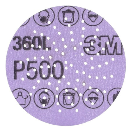 Abrasive Disc, 3 in Dia, Aluminum Oxide, P500 Grit