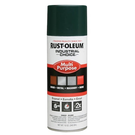 Spray Paint, Hunter Green, Gloss, Solvent, 12 oz