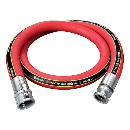 1" X 5' RED DRINKLINE EPDM SS C+E
