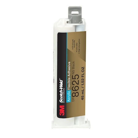 Acrylic Adhesive, DP8625NS Series, Cartridge, 12 PK, 10:1 Mix Ratio