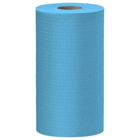 WypAll General Clean X60 Multi-Task Cleaning Cloths (35411), Small Roll, Blue, 130 Sheets/Roll,PK12
