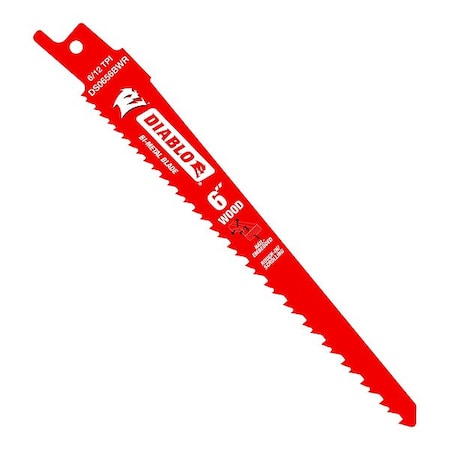 Reciprocating Saw Blade,6" L,5/8" W,PK25