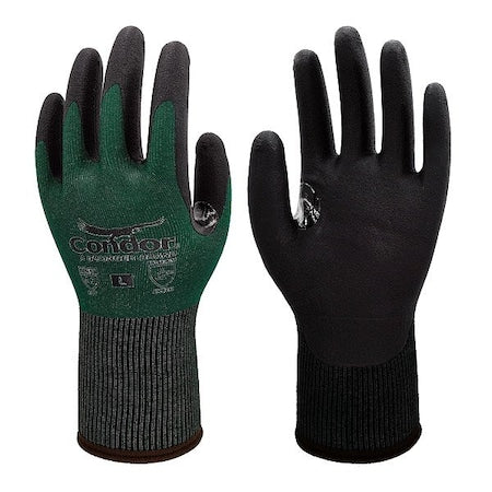 Coated Cut-Resistant Gloves, Cut Level A2 ,Nitrile ,Micro Foam ,S 12 PK