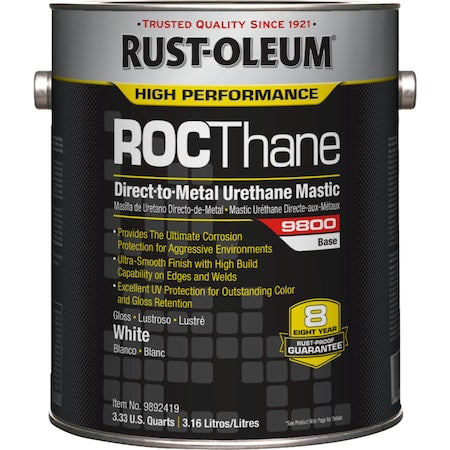 9800 Urethane Mastic,White,1 gal.