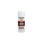 Spray Paint, White, Flat, Solvent, 12 oz