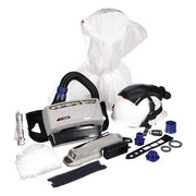 PAPR Kit, Versaflo, Hood with Hard Hat, Belt-Mount/Back-Mount, 4-pt Ratchet, Universal