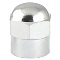 Valve cap, chrome hex-head