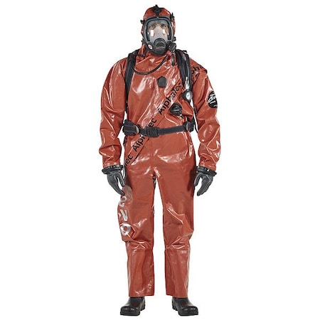 Chemical Protective Suits,Red,M