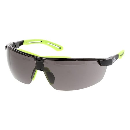 Klondike (KD7R), Safety Glasses, Anti-Fog, Gray Lens, Black Frame, Half Frame, 1 PR
