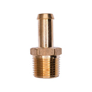 Brass Beaded Hose Barb 3/8" To Male Pipe 3/8" Adapter
