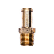 Brass Beaded Hose Barb 1/2" To Male Pipe 3/8" Adapter
