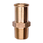 Brass Beaded Hose Barb 5/8" To Male Pipe 3/8" Adapter