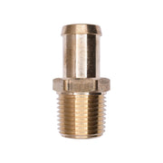 Brass Beaded Hose Barb 5/8" To Male Pipe 1/2" Adapter
