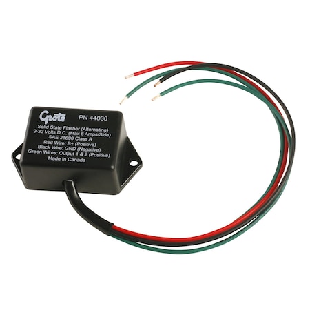 Automotive Flasher, 9-32V DC Volt Rating, Blunt Cut Wires