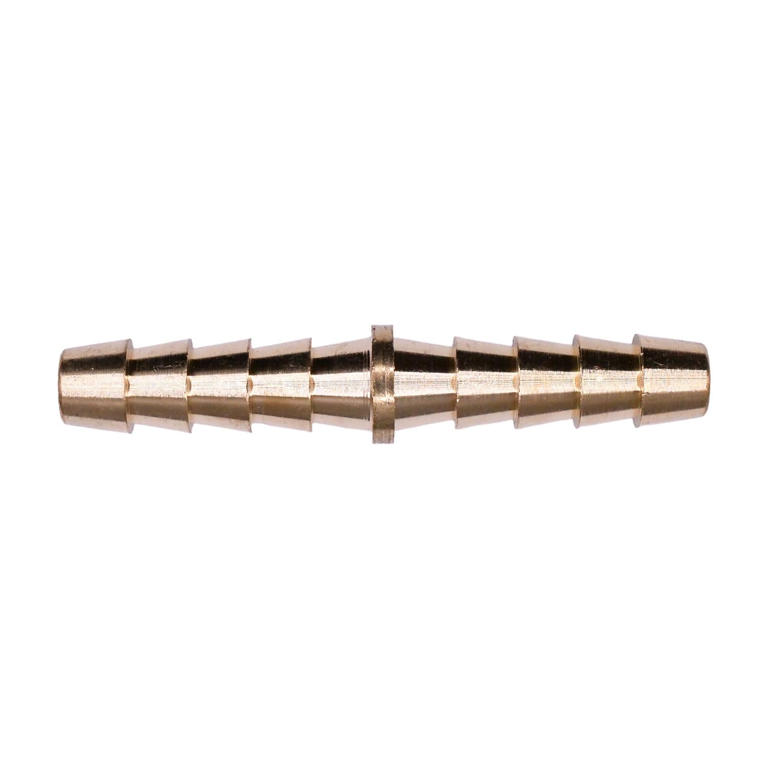 Brass Barbed Hose Coupler 1/4"