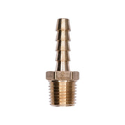 Brass Hose Barb 1/4" To Male Pipe 1/4" Adapter