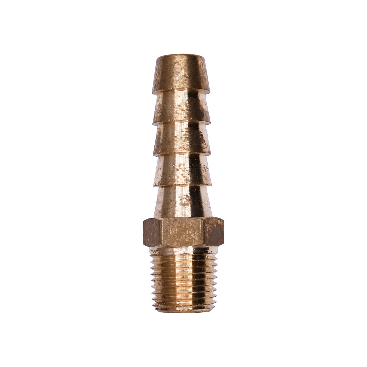 Brass Hose Barb 5/16" To Male Pipe 1/8" Adapter
