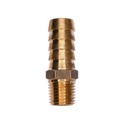 Brass Hose Barb 1/2" To Male Pipe 1/4" Adapter