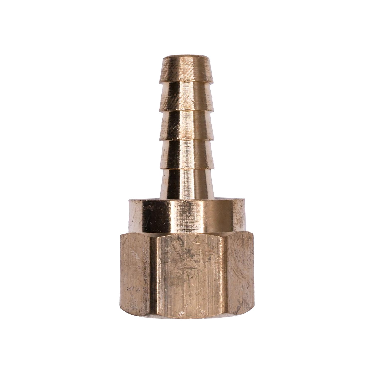 Brass Hose Barb 1/4" To Female Pipe 1/4" Adapter