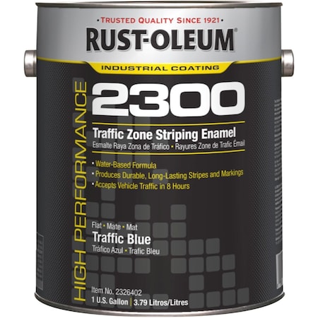 Traffic Zone Striping Paint, 1 gal., Blue, Water -Based