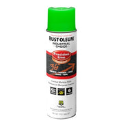 Precision Line Marking Paint, Inverted, Fluorescent Green, 20 oz