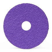 Fiber Disc,Ceramic,36 Grit,Purple
