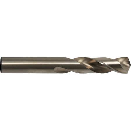 Screw Machine Drill Bit, 10.50 mm Size, 135  Degrees Point Angle, Cobalt, Straw/Bronze Finish