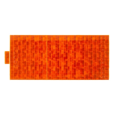 Reflector, Yllw, Rectangular, 3-13/16" dia.