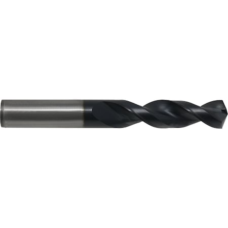 Screw Machine Drill Bit, #7 Size, 135  Degrees Point Angle, Cobalt Steel, TiAlN Finish