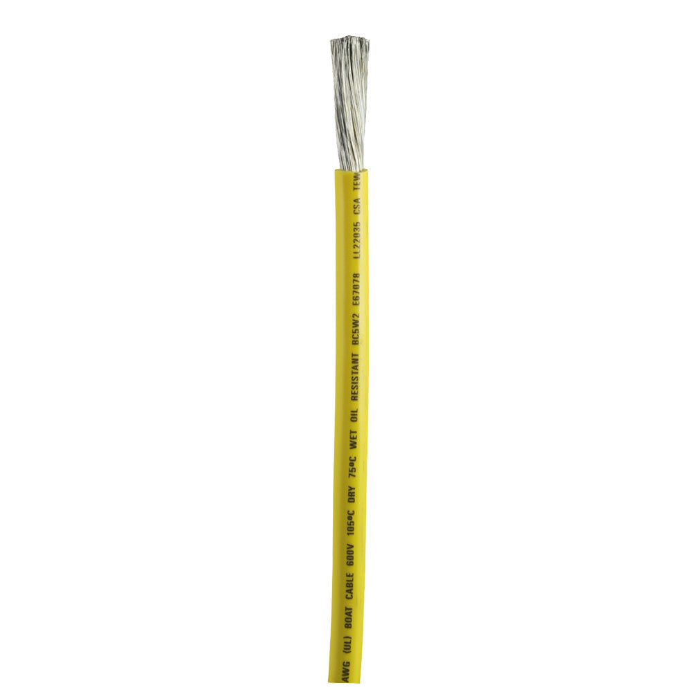 Yellow 2 AWG Battery Cable - Sold By The Foot