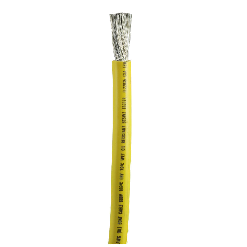 Yellow 2/0 AWG Battery Cable - Sold By The Foot
