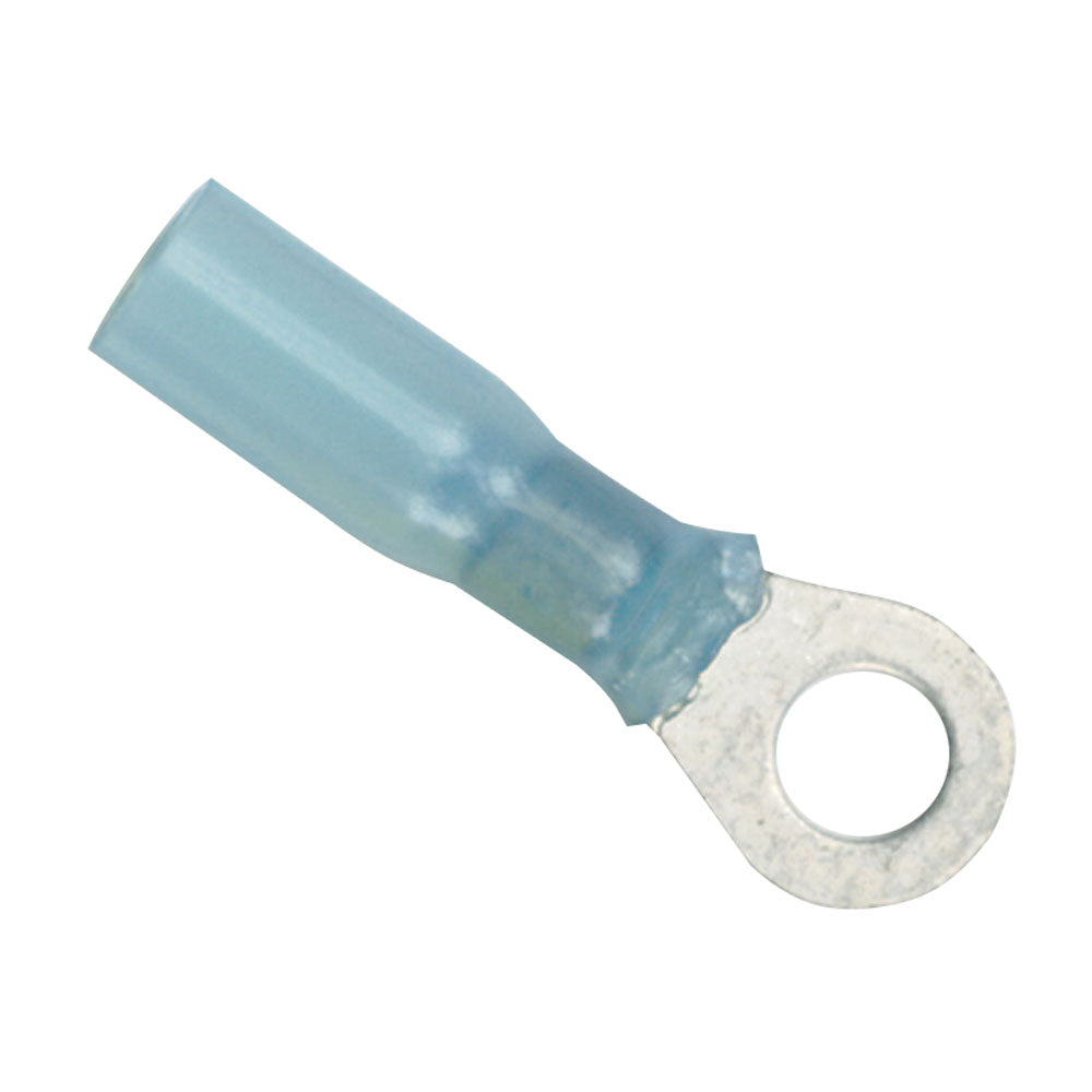 16-14 Gauge - 1/4" Heat Shrink Ring Terminal - 100-Pack