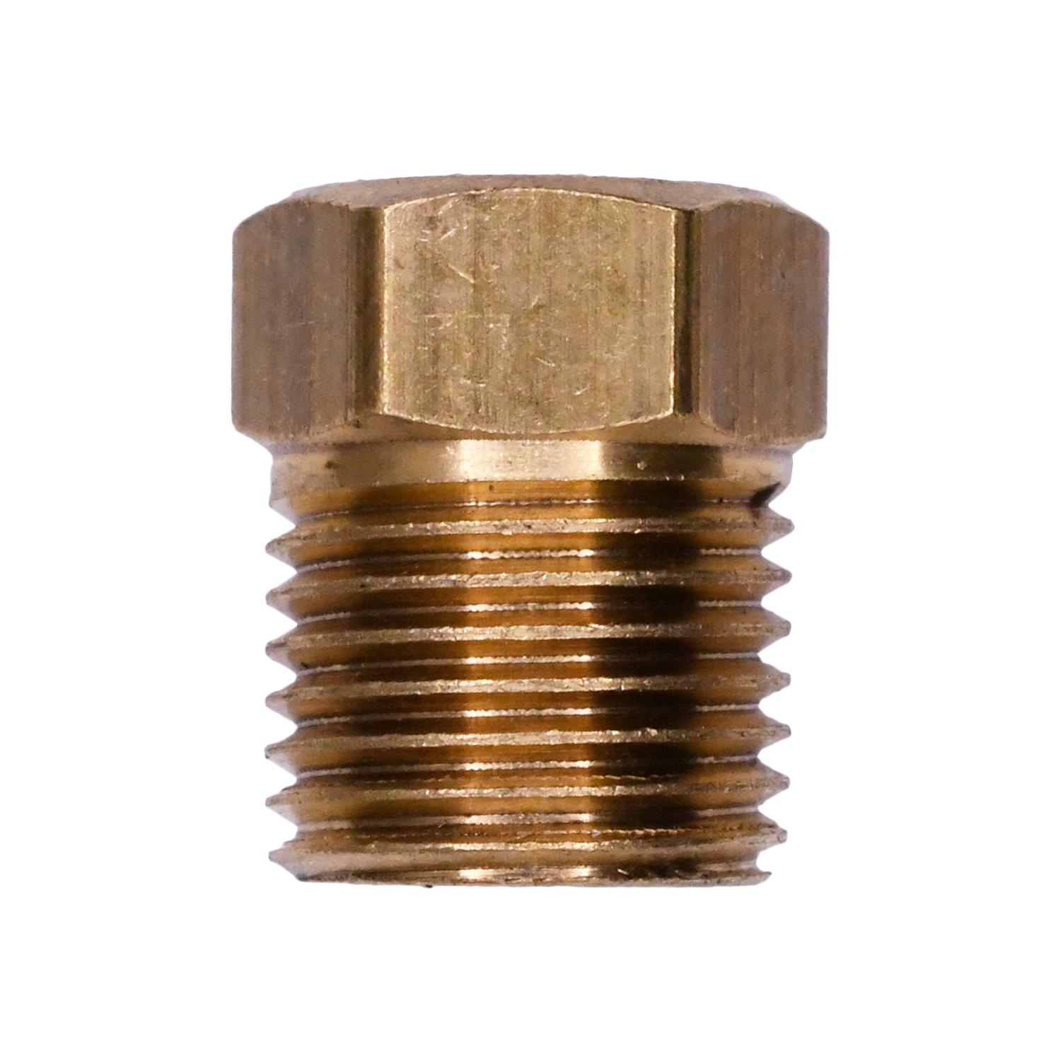 Brass Inverted Flare To Male Pipe Adapter 1/8"