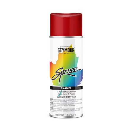 Seymour Spruce Enamel, Gloss Cherry Red (12oz)