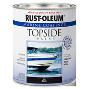 Marine Coatings Topside Paint, Gloss, Black, 1 Quart