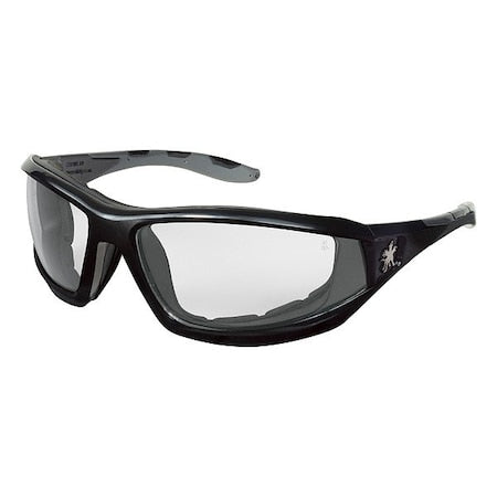Swagger (RP2), Safety Glasses, Anti-Fog, Clear Lens, Black Frame, Full-Frame, 1 PR