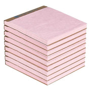 Sorbent Pad, 13 7/8 gal, 14 in x 15 in, Acids, Bases, Pink, Polypropylene, 90 PK