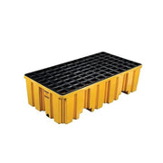 Spill Pallet, 66 gal Spill Capacity, 2 Drums, 4,000 lb Load Capacity, Polyethylene